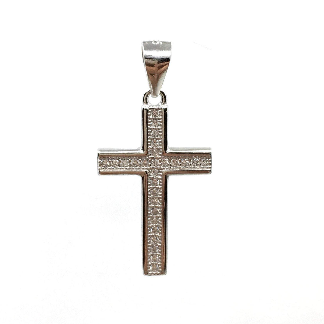 Sterling Silver CZ Cross | Bellaire Wholesale