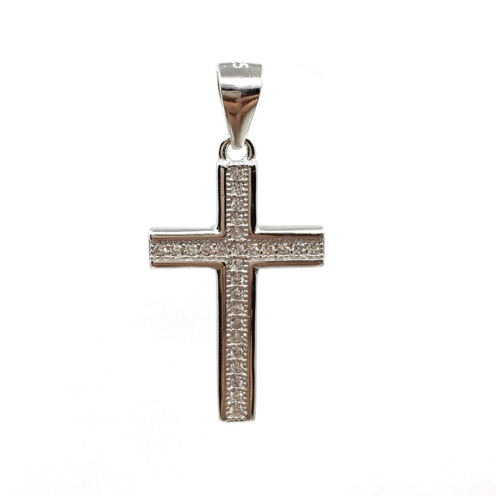 Sterling Silver CZ Cross | Bellaire Wholesale