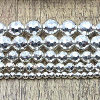 Silver Faceted Hematite Bead | Bellaire Wholesale
