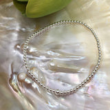 2.5mm and 3mm Sterling Silver Stretchy Bracelet | Bellaire Wholesale