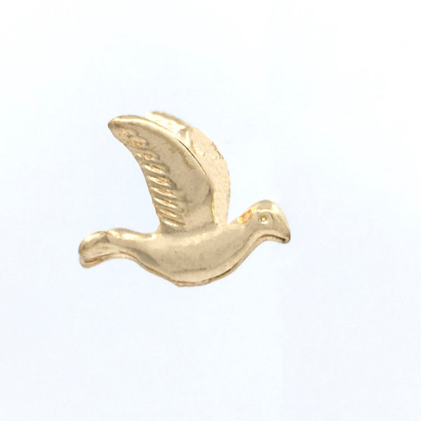 Alloy Light Gold Dove Bird Charm | Bellaire Wholesale