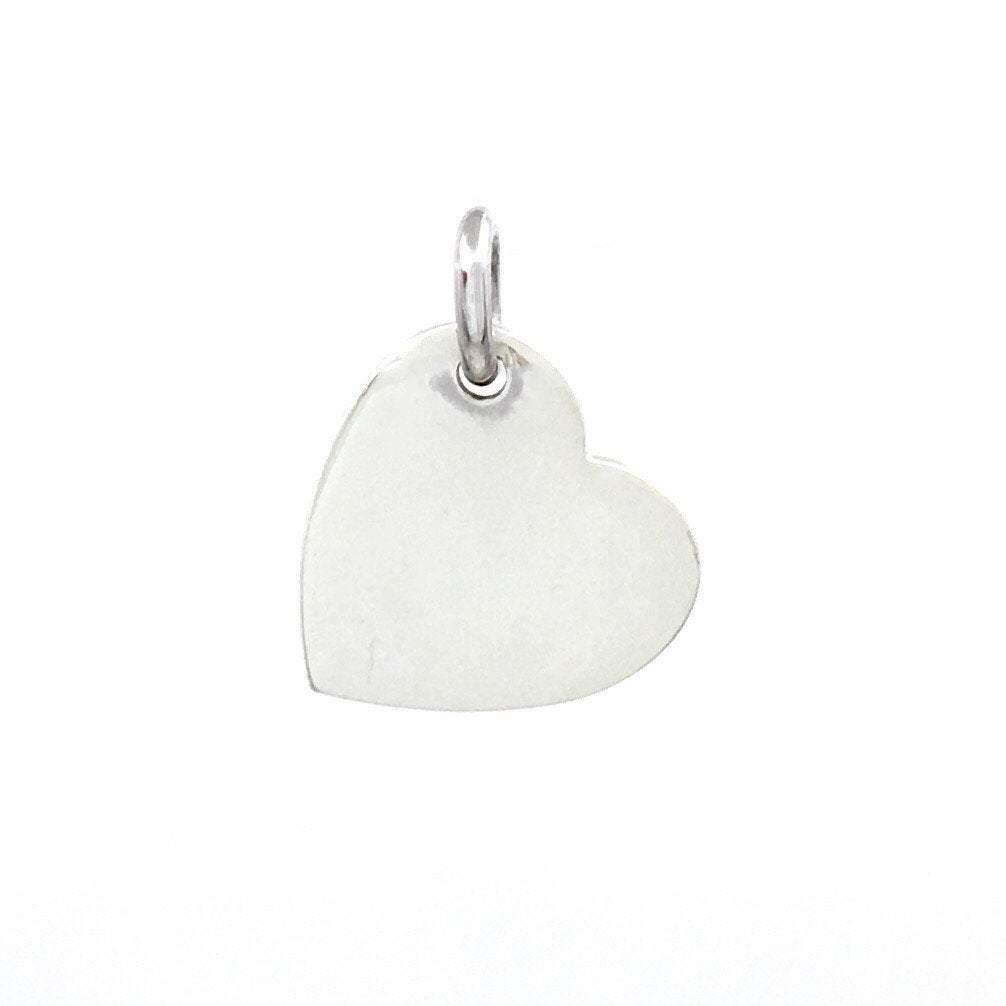 Sterling Silver Heart Charm with side loop | Bellaire Wholesale