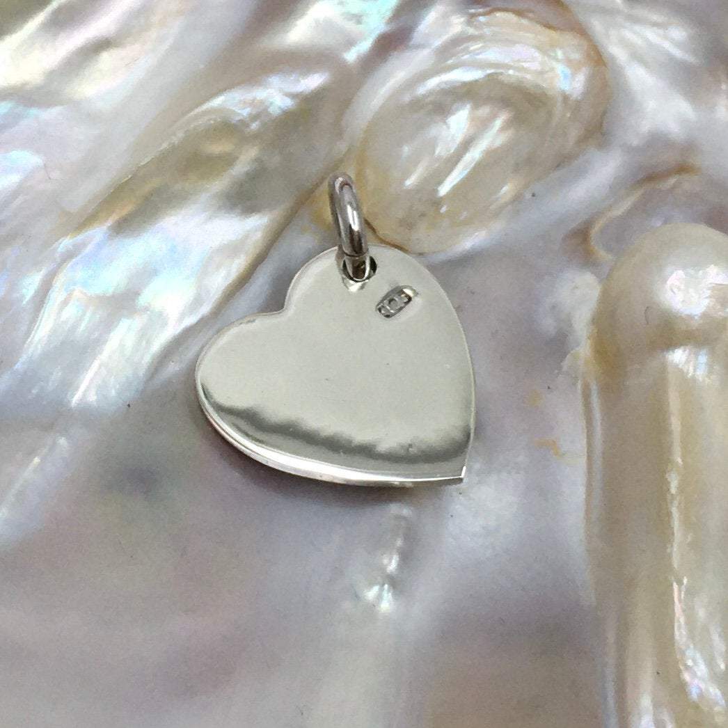 Sterling Silver Heart Charm with side loop | Bellaire Wholesale