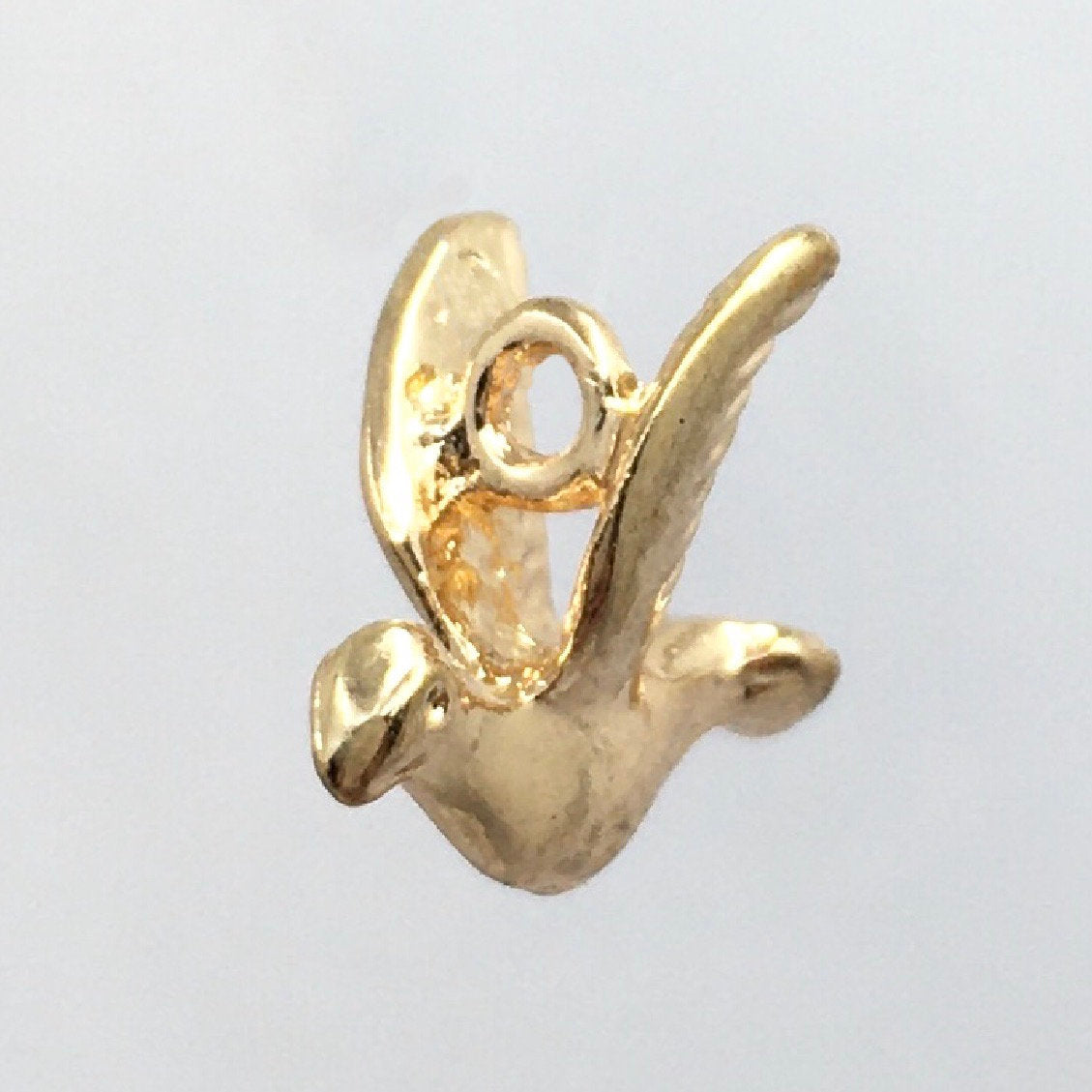 Alloy Light Gold Dove Bird Charm | Bellaire Wholesale