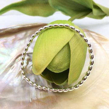 Sterling Silver Rice Shaped Bead Bracelet | Bellaire Wholesale