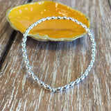 Sterling Silver Rice Shaped Bead Bracelet | Bellaire Wholesale