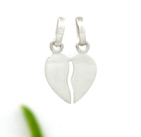 Sterling Silver Broken Heart Charm with 2 loops | Bellaire Wholesale