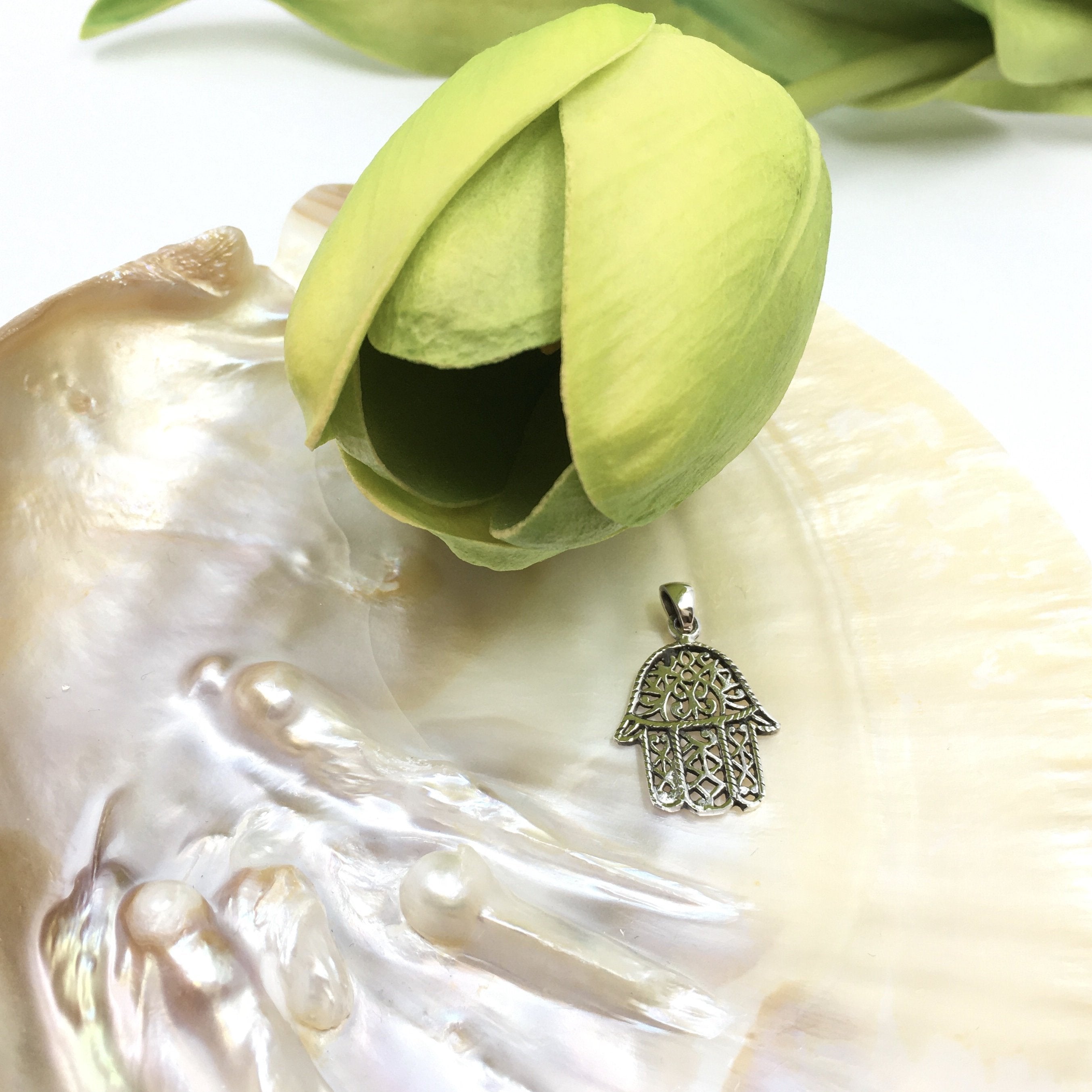 Hamsa Flat sterling Silver Charm | Bellaire Wholesale