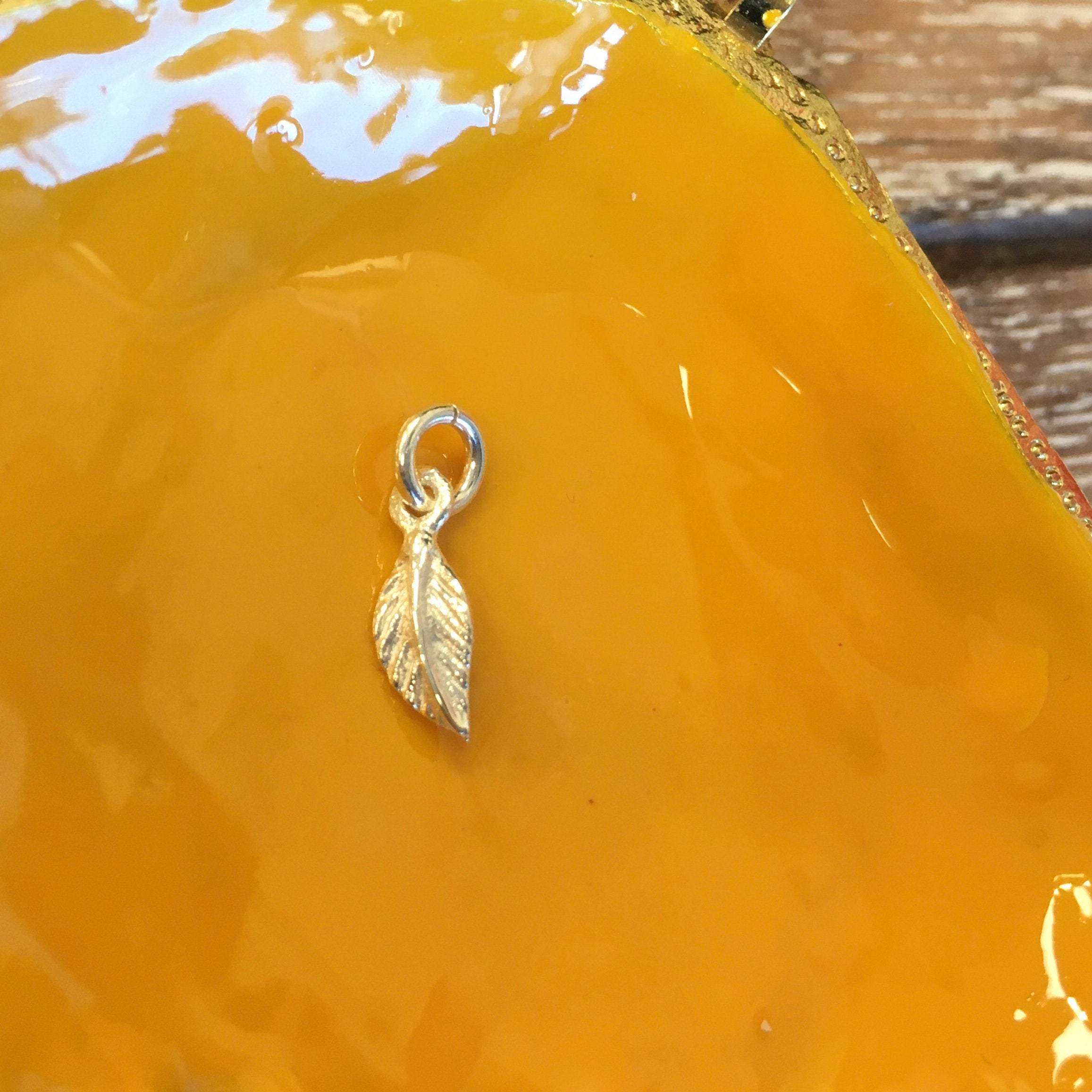 Leaf 3D sterling Silver Charm | Bellaire Wholesale
