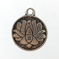 Alloy Lotus flower Charm | Bellaire Wholesale 