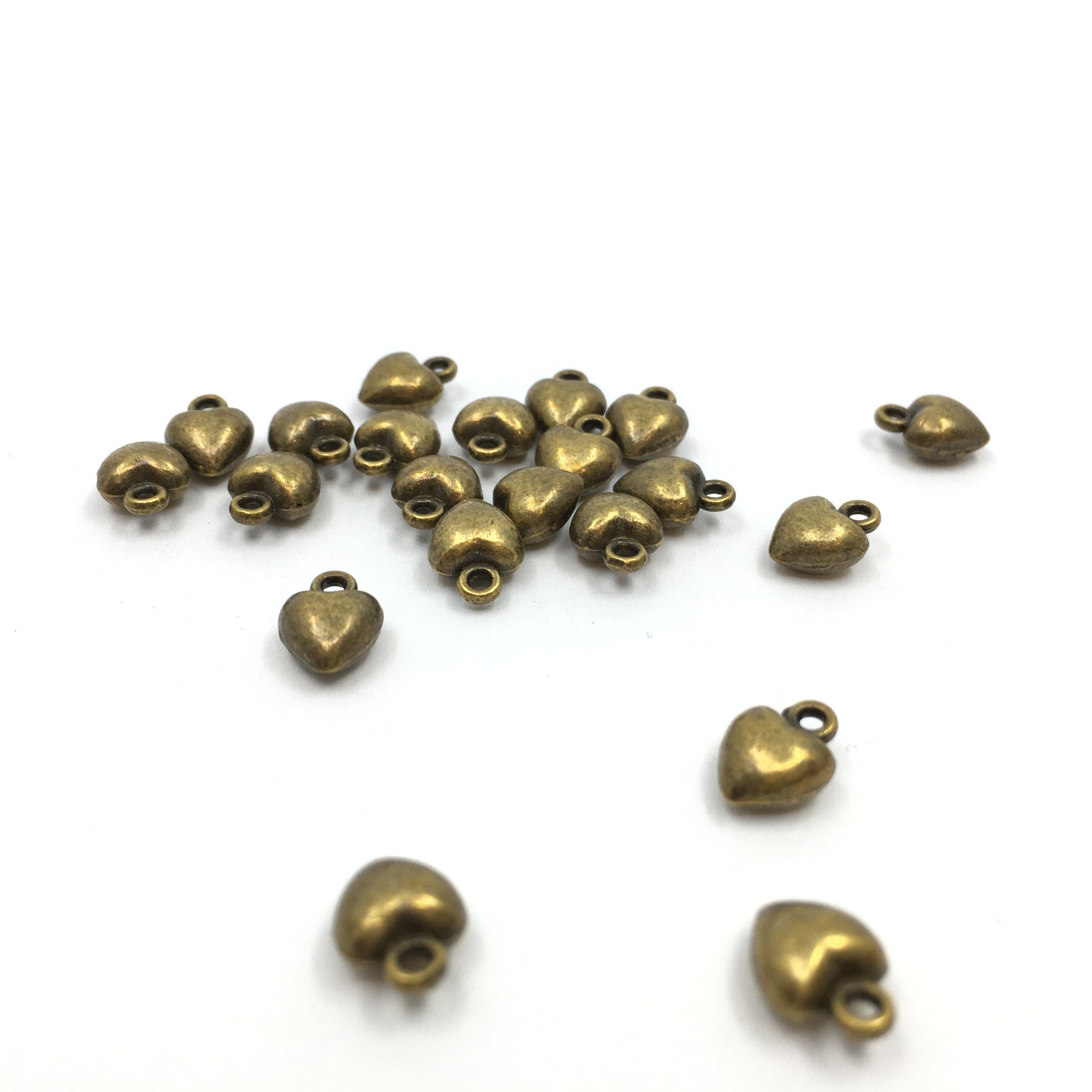Alloy Heart Charm, Brass Color  | Bellaire Wholesale Etsy