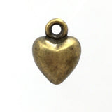 Alloy Heart Charm, Brass Color  | Bellaire Wholesale Etsy
