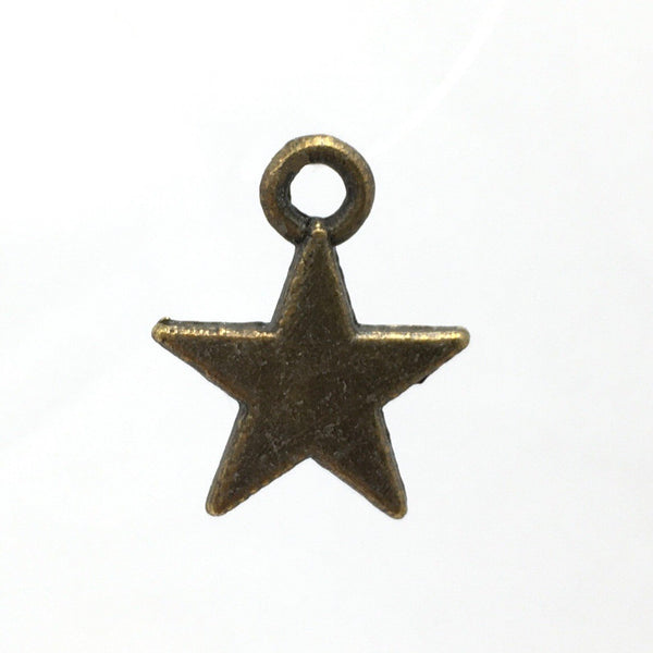Alloy Star Charm, Brass Color | Bellaire Wholesale Etsy