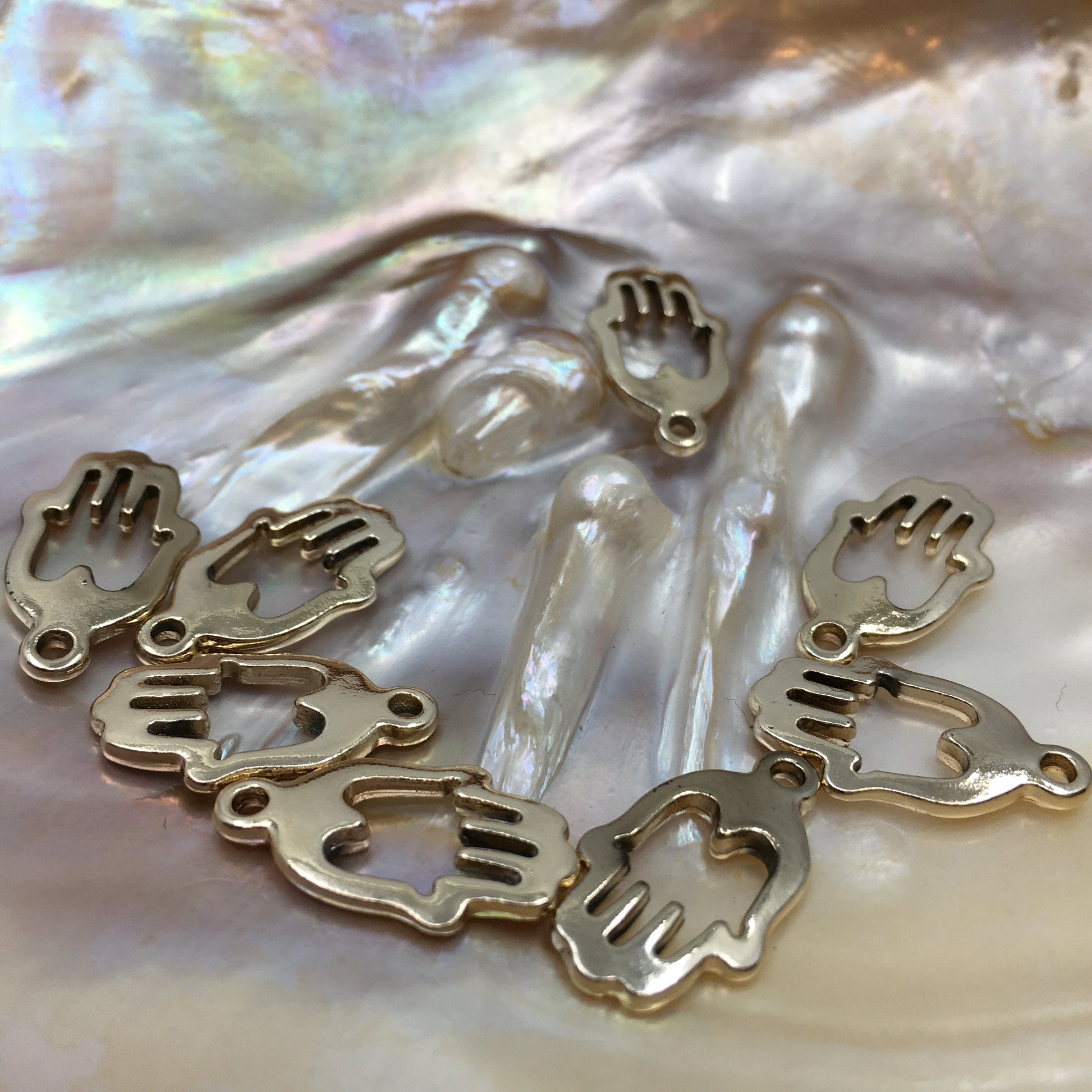 Gold Hamsa Charm, hamsa charm | Bellaire Wholesale Etsy