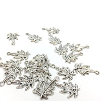 Rhodium Weed Charm | Bellaire Wholesale Etsy