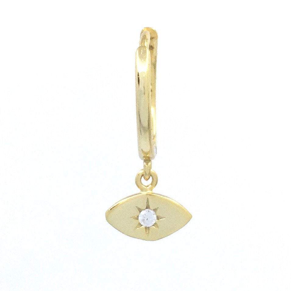Sterling Silver with CZ Evil Eye Earring | Bellaire Wholesale