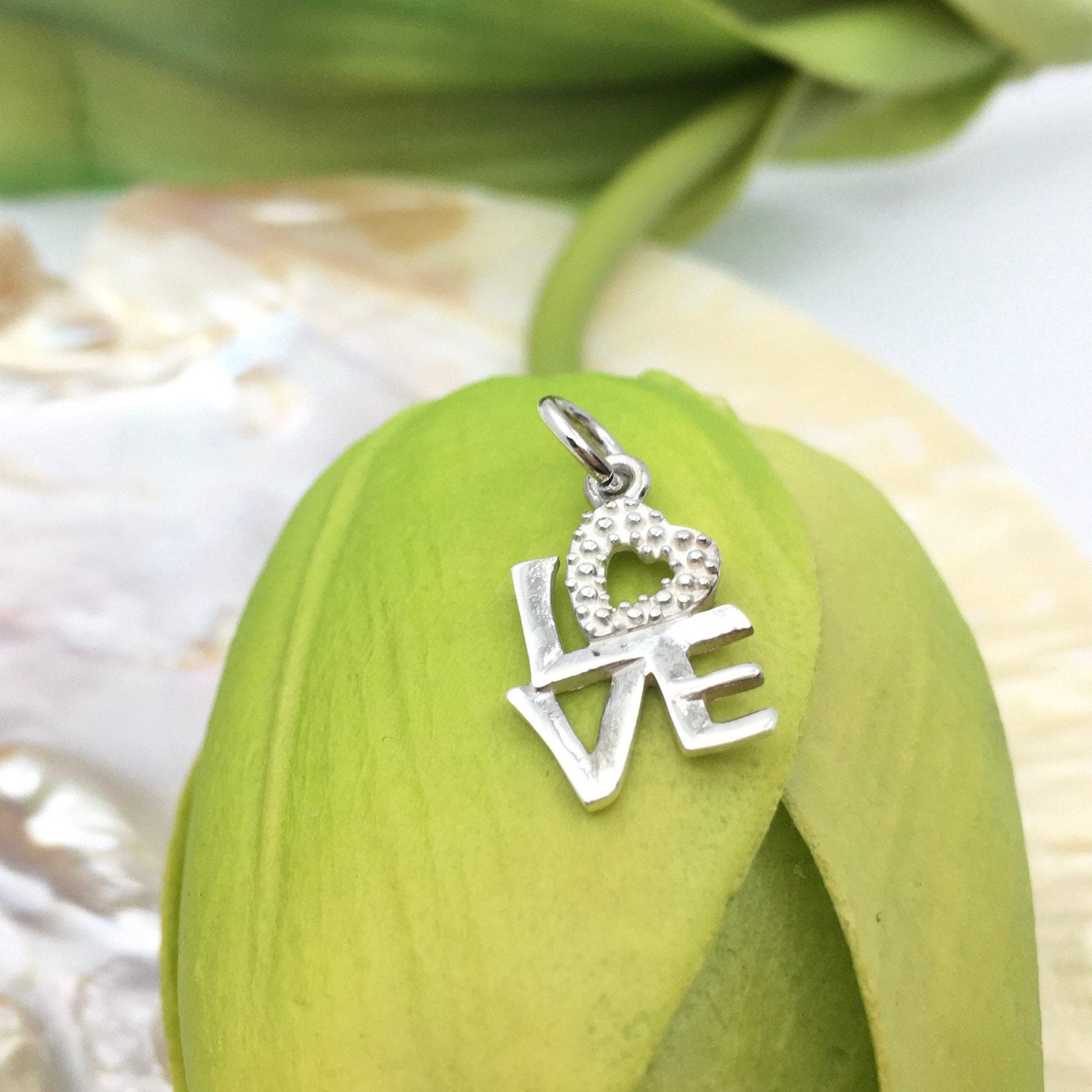 Love Sterling Silver Letter Pendant | Bellaire Wholesale