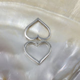 Sterling Silver Free Flow Heart Bead | Bellaire Wholesale