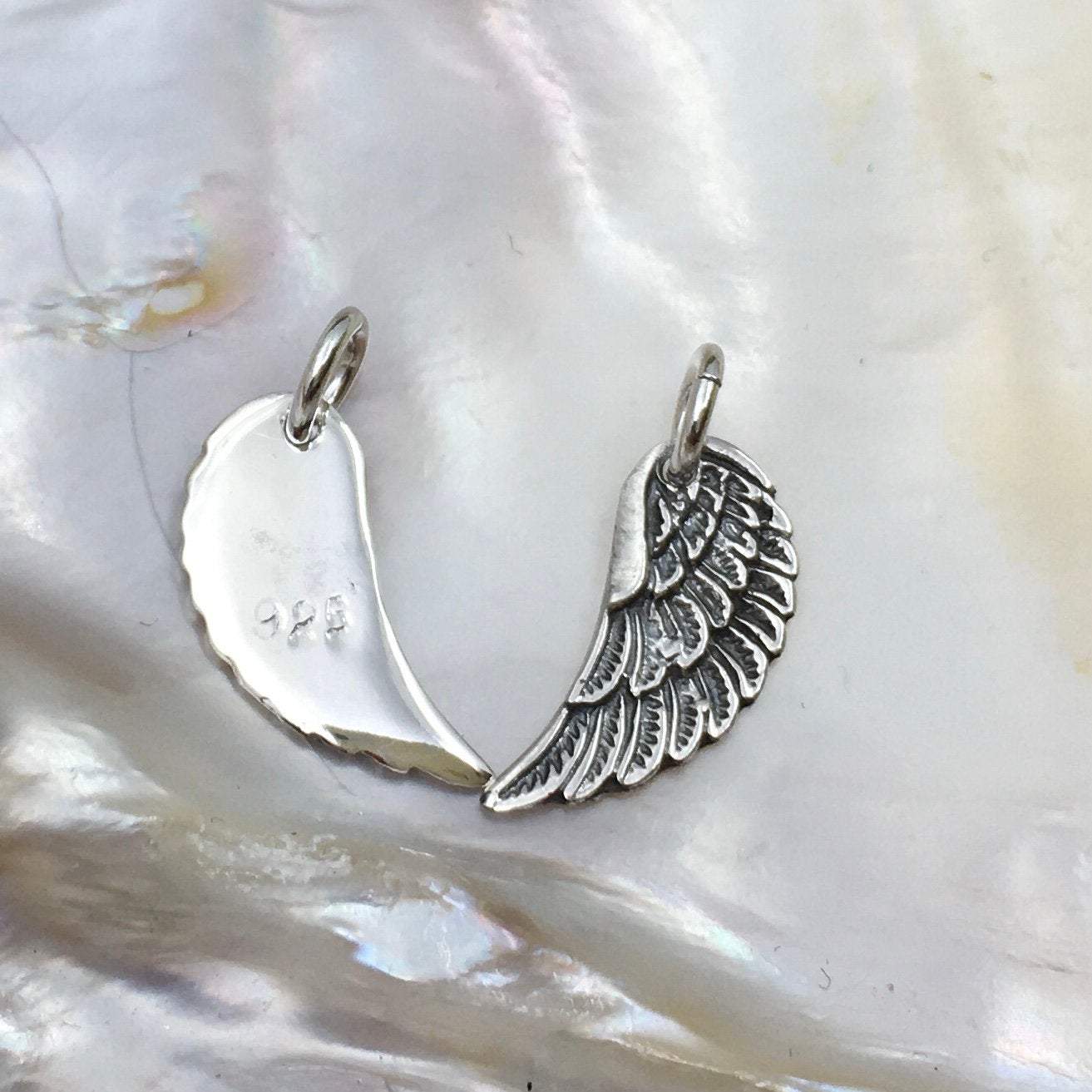 Angel Wings Sterling Silver Flat Charm | Bellaire Wholesale