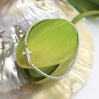 Silver Stretchy Bracelet Cross Connector | Bellaire Wholesale
