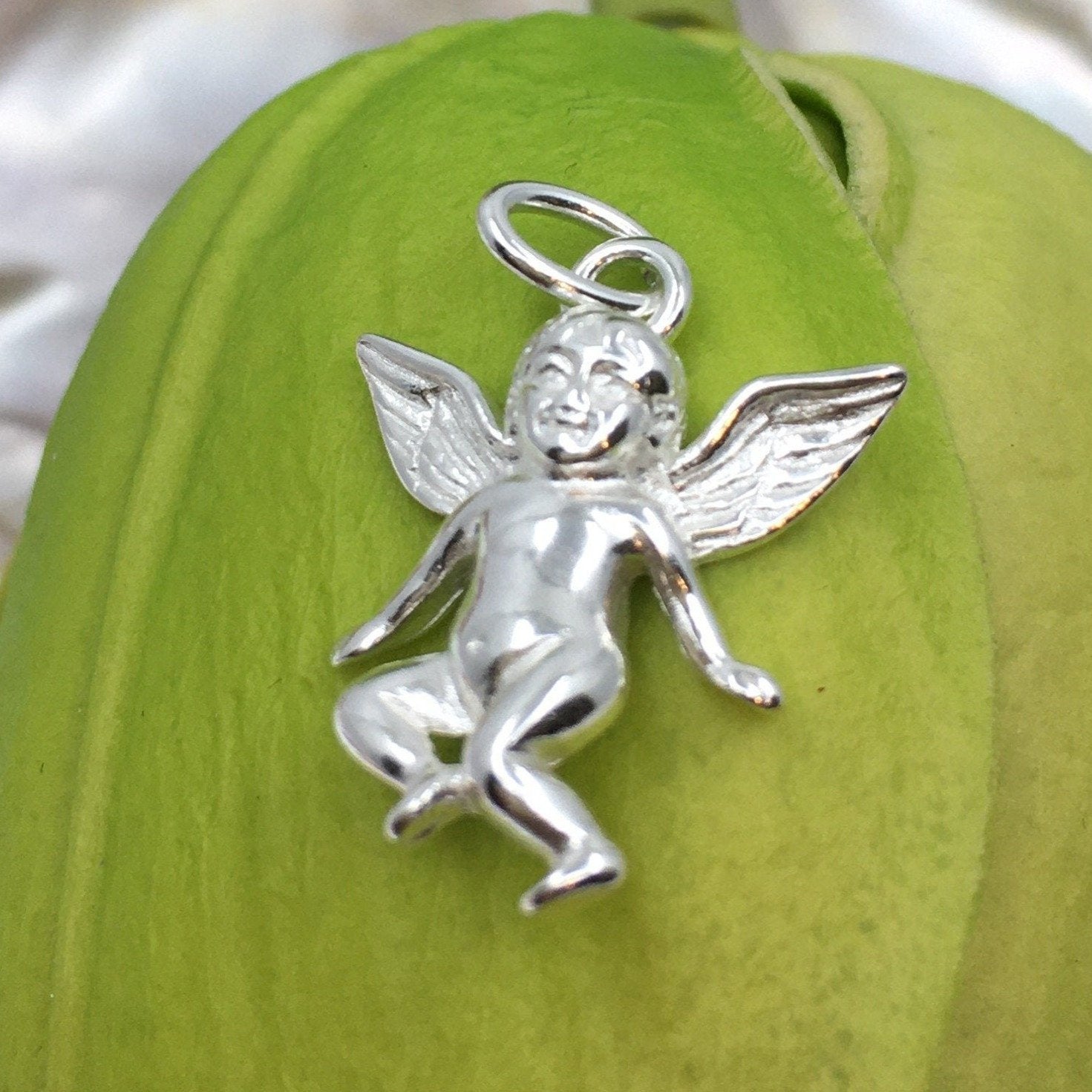 Little Angel Sterling Silver 3D Charm | Bellaire Wholesale