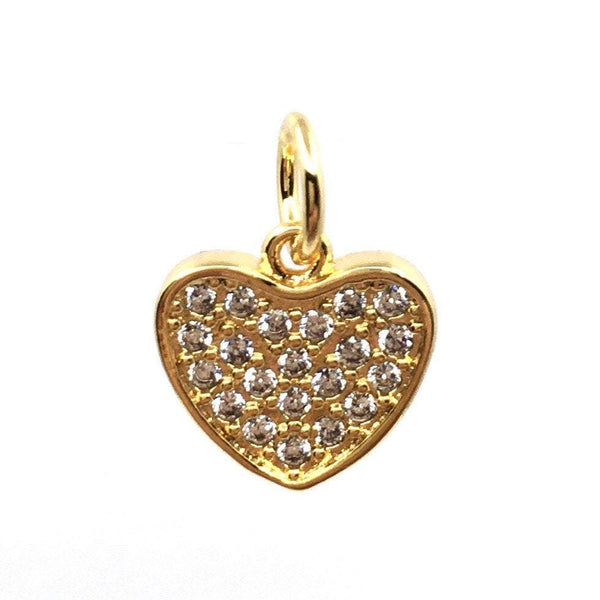 18K Gold Plated Heart Charm | Bellaire Wholesale