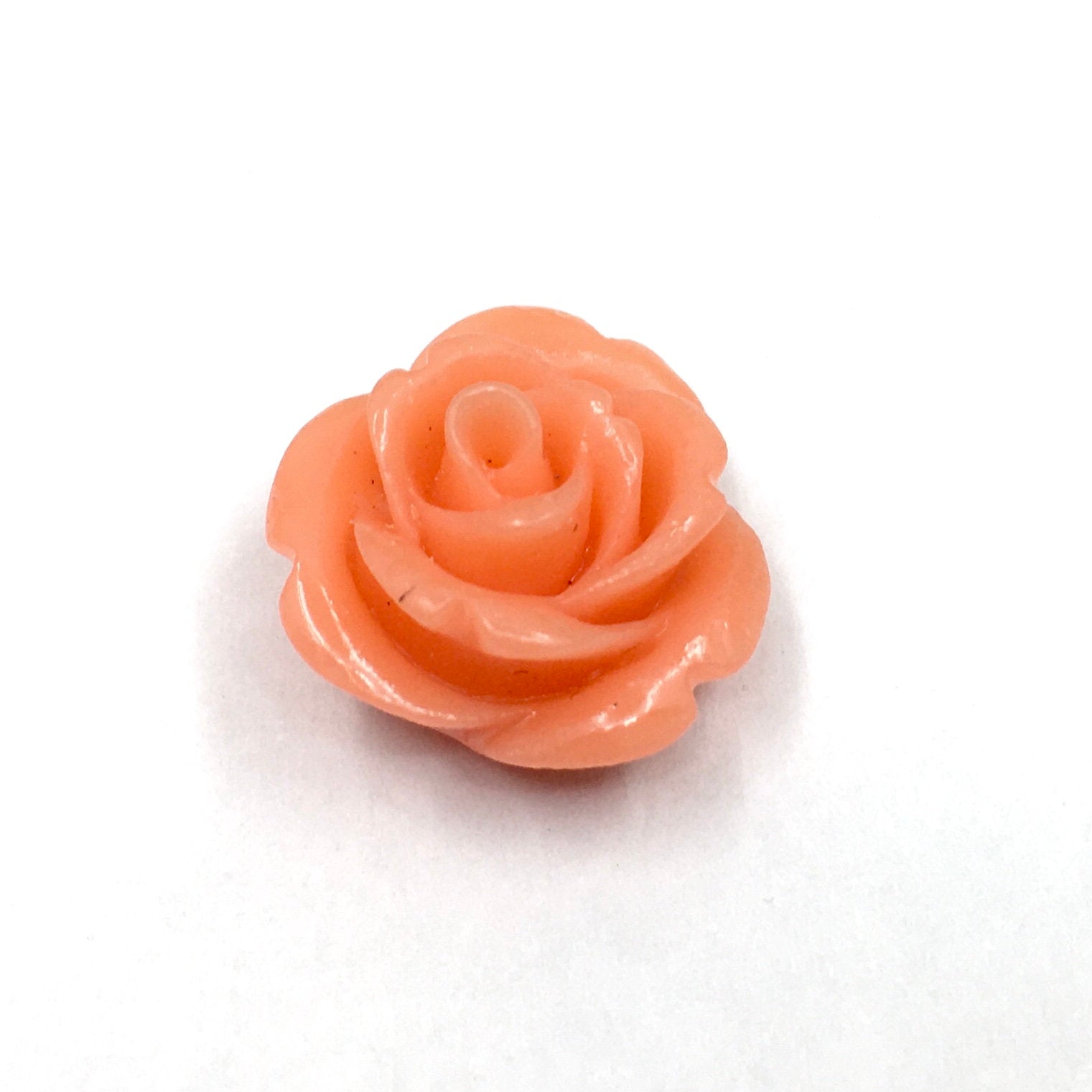 Rose Flower Resin Bead, Pack of 10 | Bellaire Wholesale