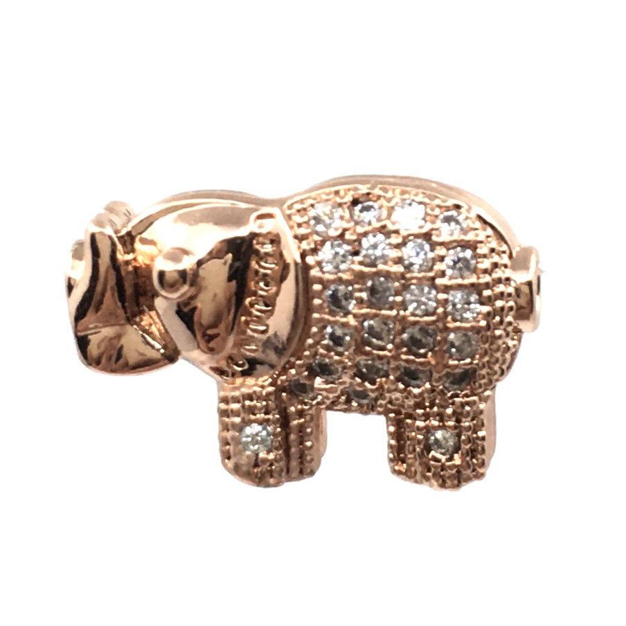 Elephant Bead with Cubic Zirconia | Bellaire Wholesale