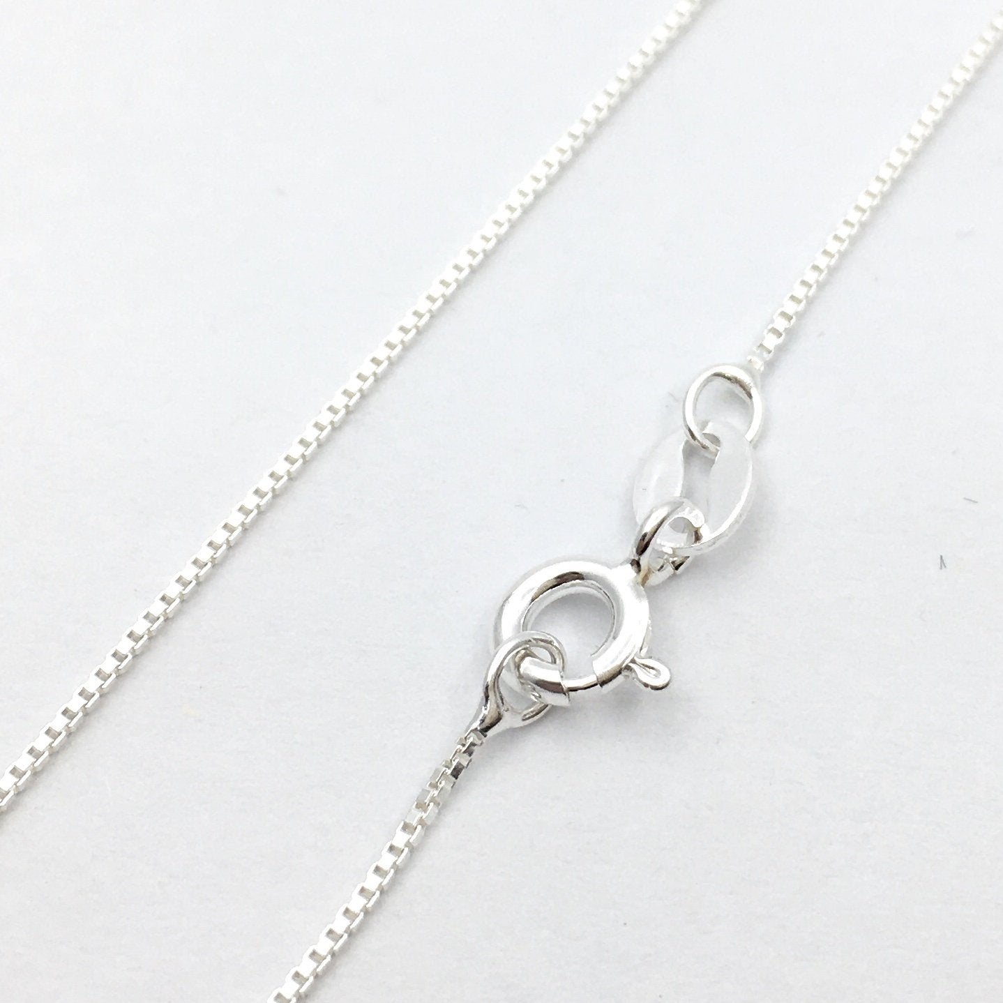 Sterling Silver Box Chain 16 and 18 inch | Bellaire Wholesale