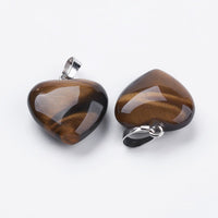Gem Stone heart Pendant,  Rose Quartz | Bellaire Wholesale
