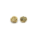 Brass Gold Green Eyed Cheetah Bead | Bellaire Wholesale