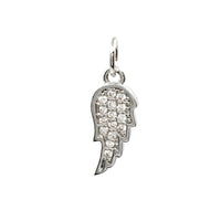 Angel Wings CZ Pave Flat Charm | Bellaire Wholesale