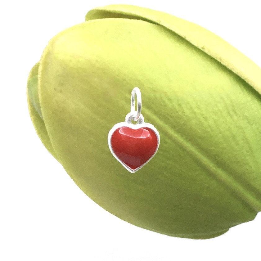 Heart Red Sterling Silver Charm | Bellaire Wholesale