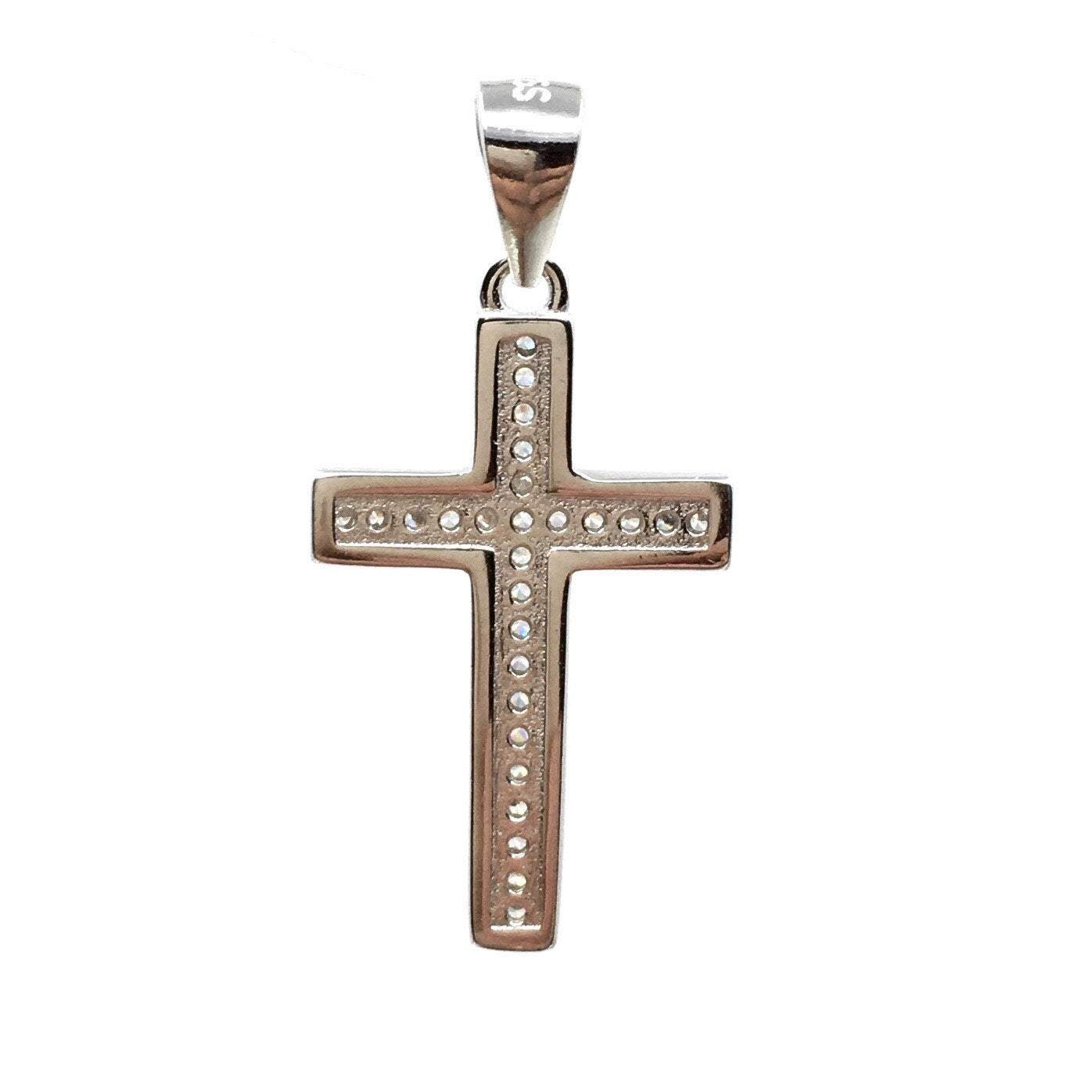 Sterling Silver CZ Cross | Bellaire Wholesale