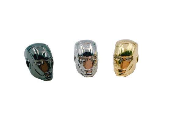 Iron Man Bead, Gold Ironman Bead