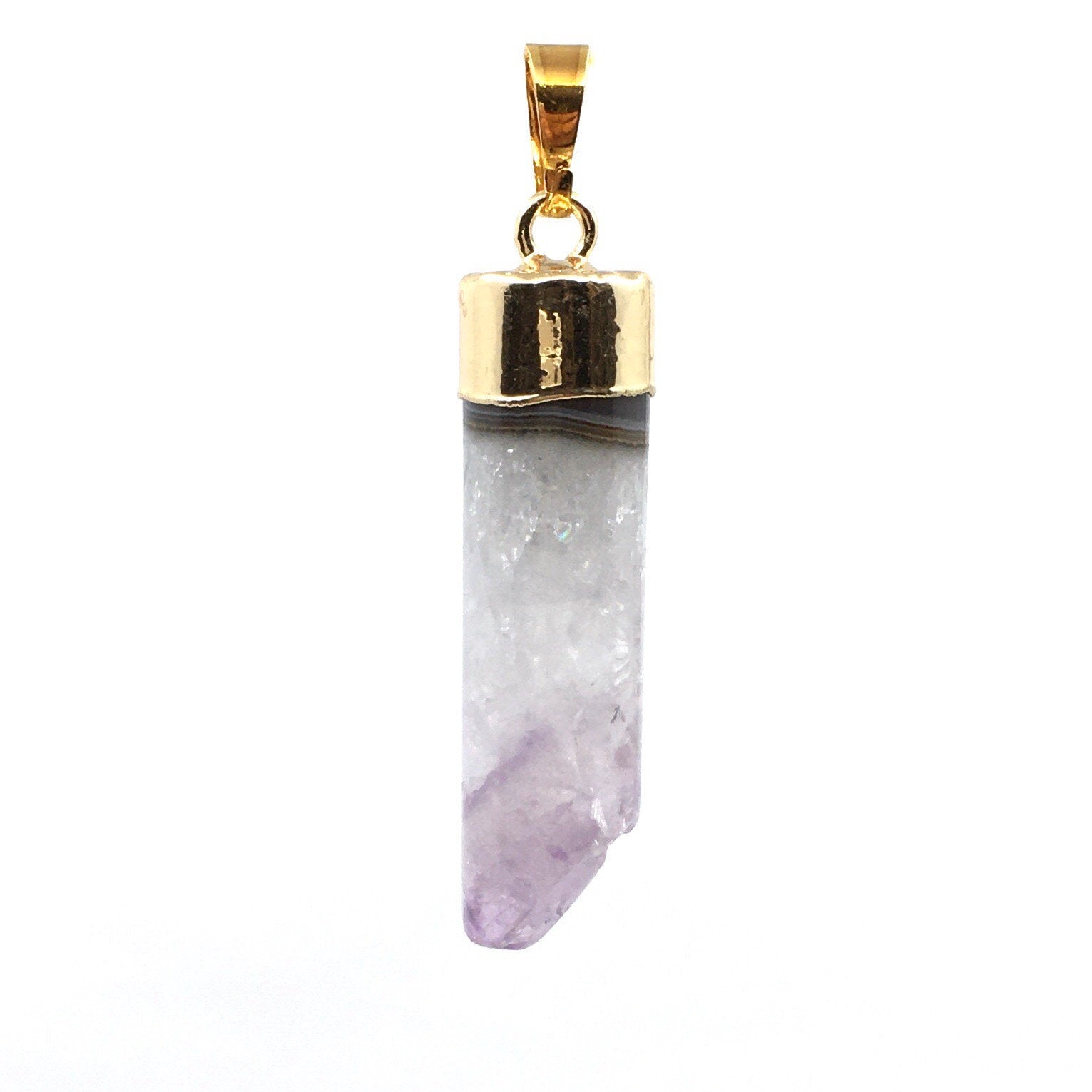 Amethyst Big Bullet Pendant | Bellaire Wholesale