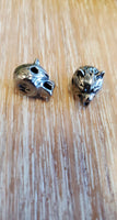 Stainless Steel Wolf Head Bead, Stainless Steel Wolf Bead