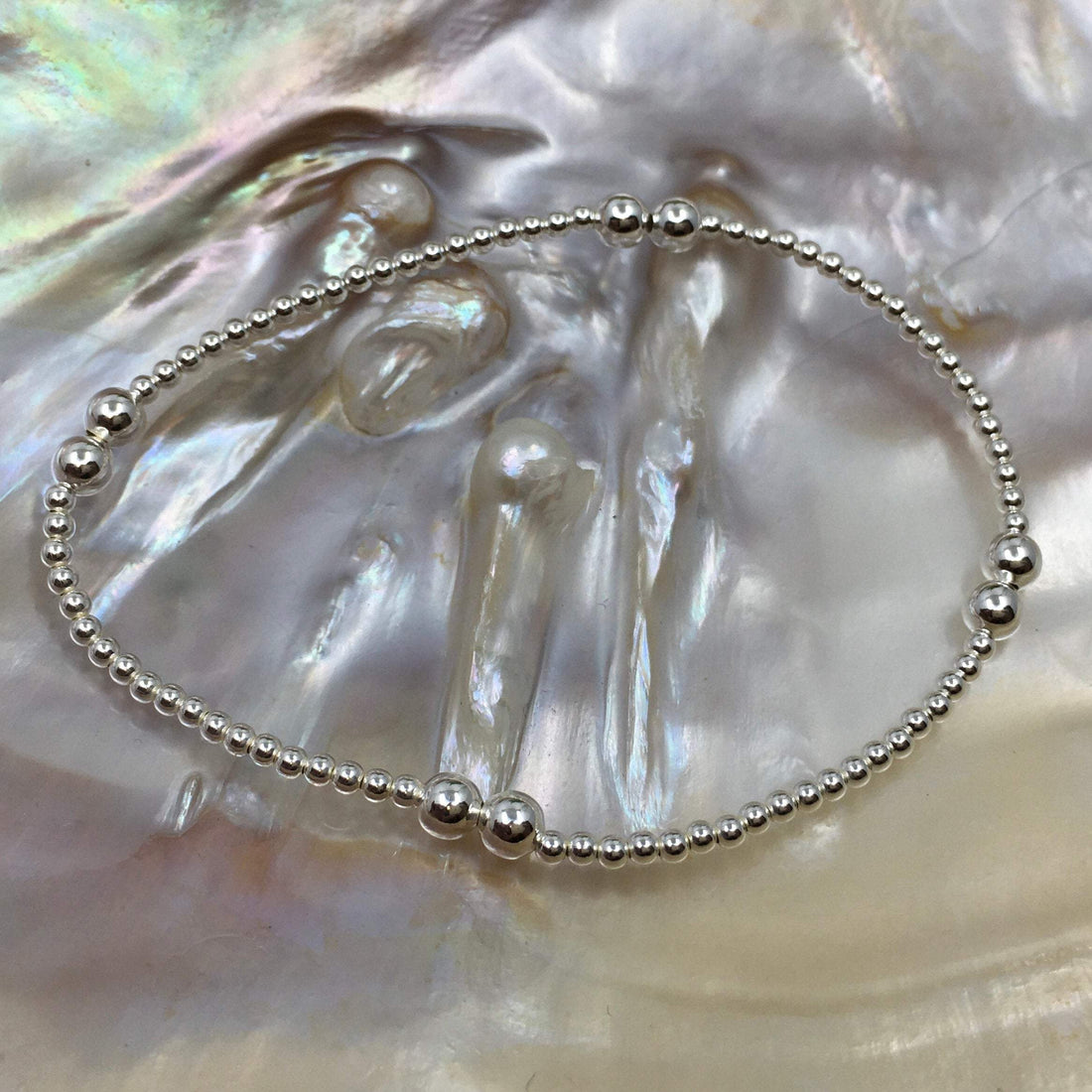 Sterling Silver with Accent Bead Bracelet | Bellaire Wholesale