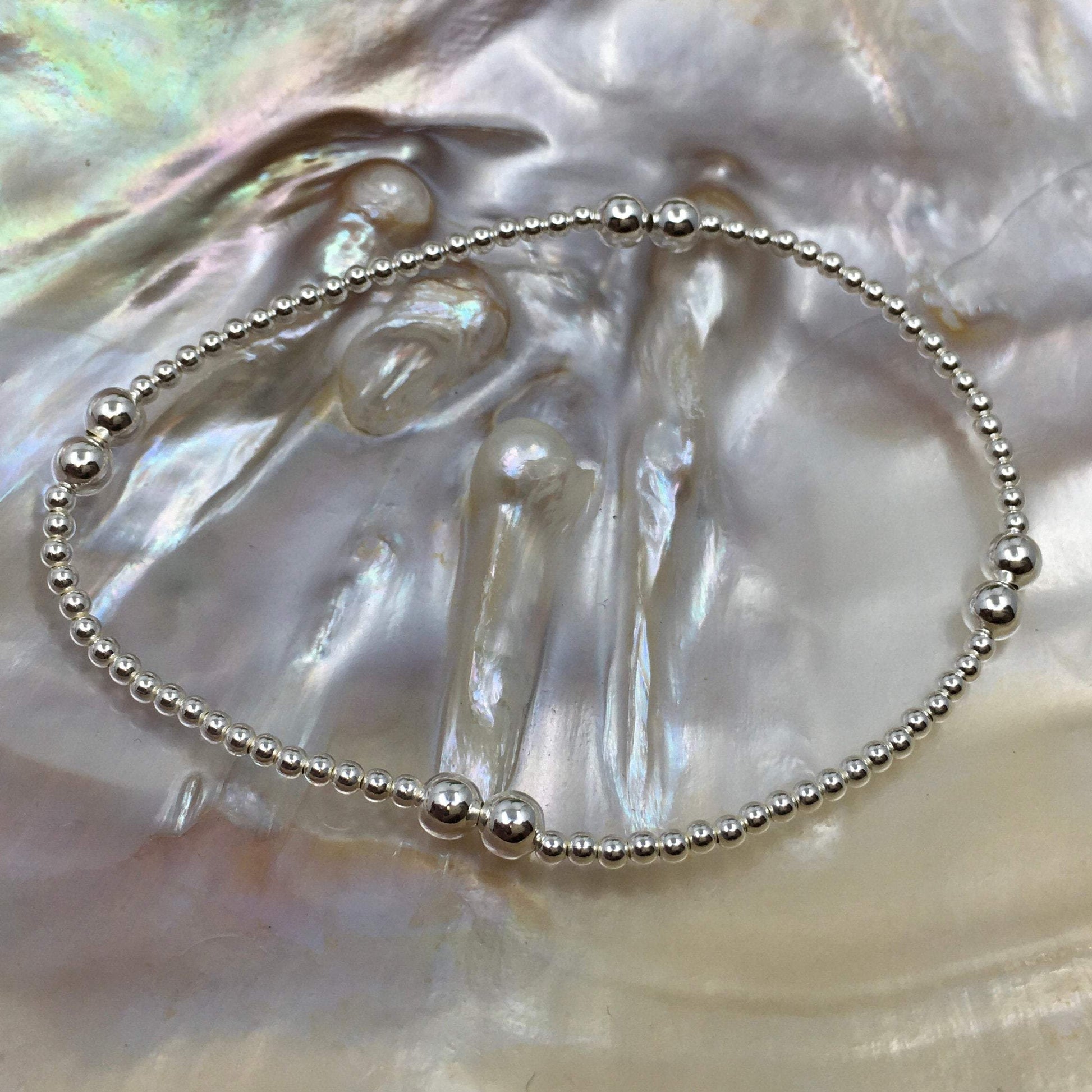 Sterling Silver with Accent Bead Bracelet | Bellaire Wholesale
