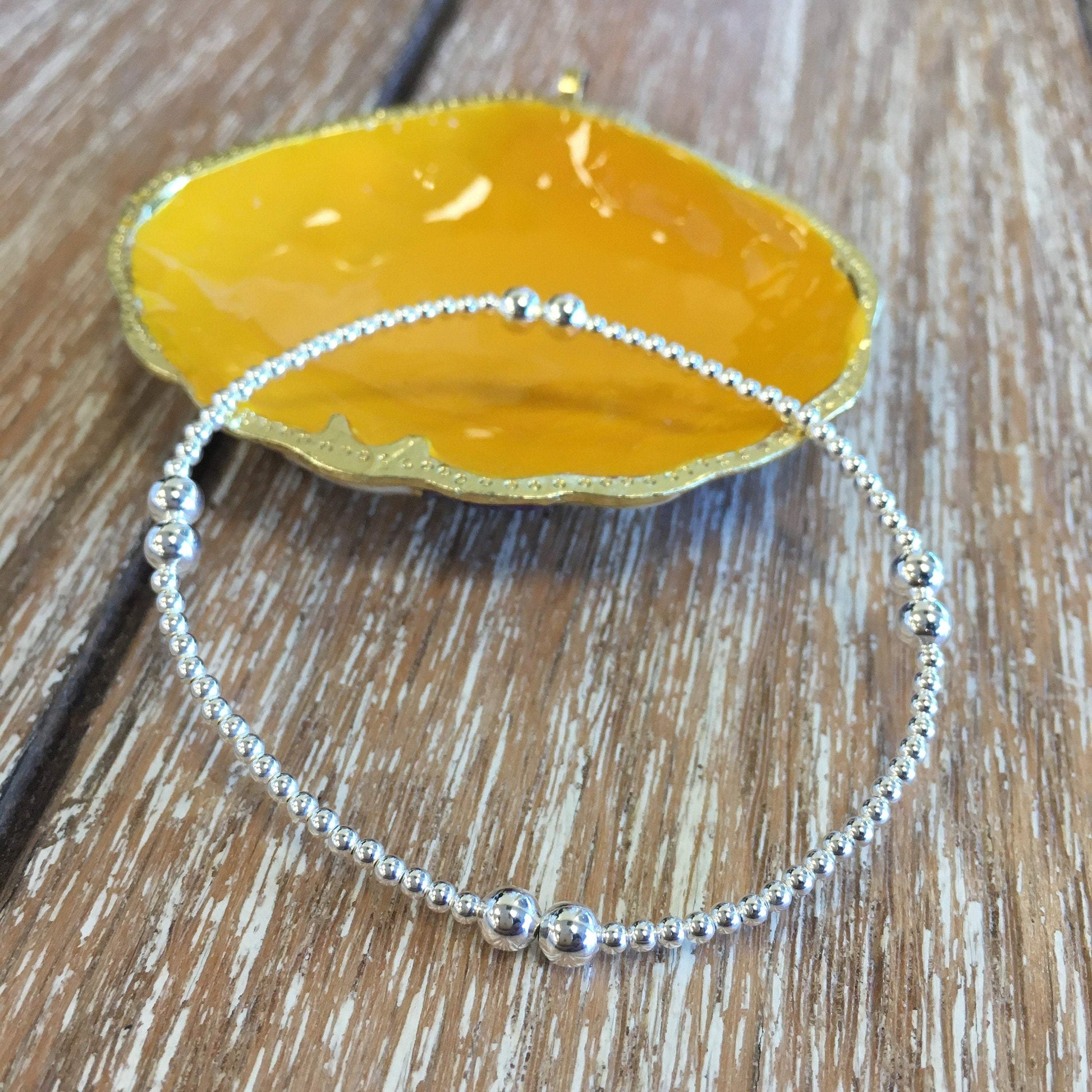 Sterling Silver with Accent Bead Bracelet | Bellaire Wholesale