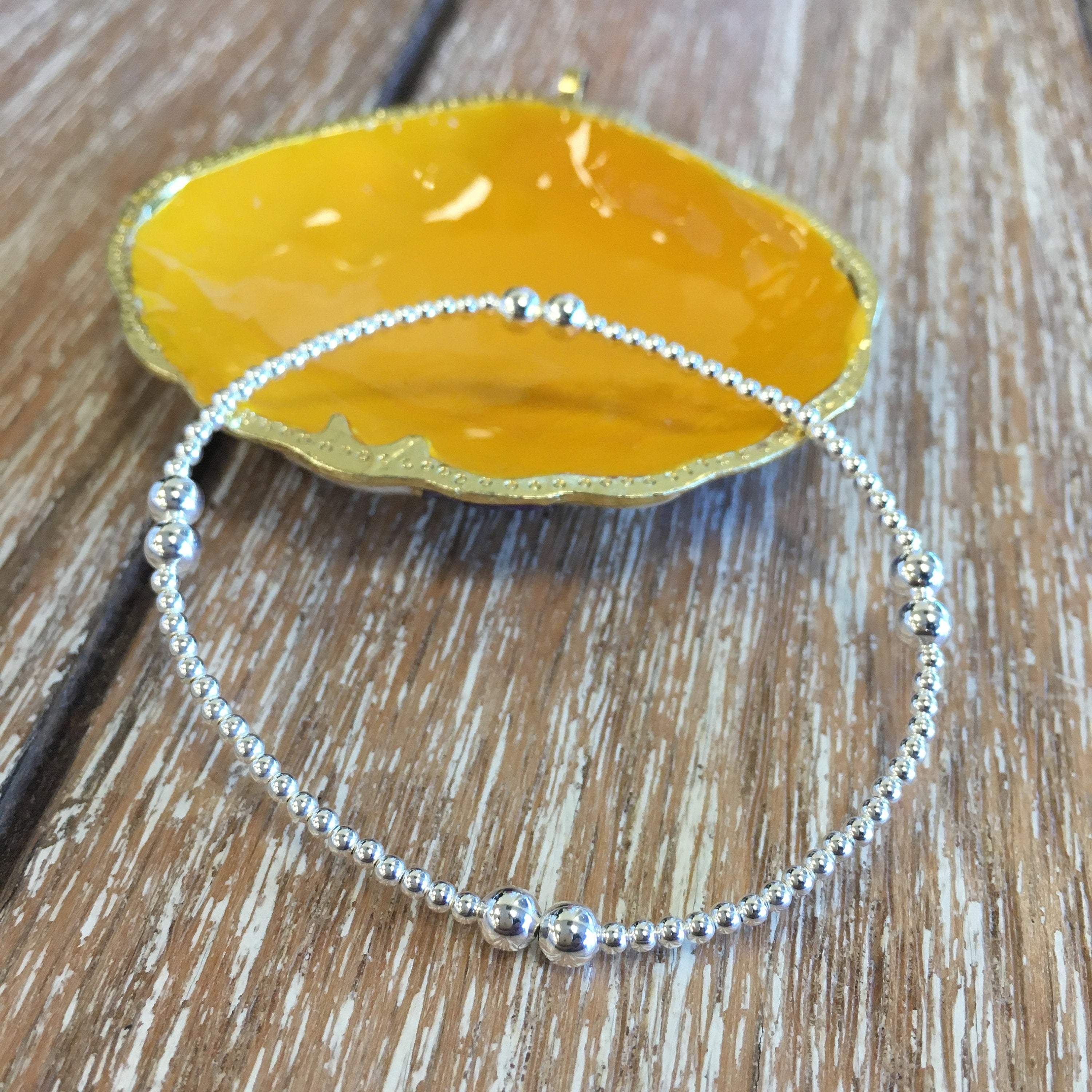 Sterling Silver with Accent Bead Bracelet | Bellaire Wholesale