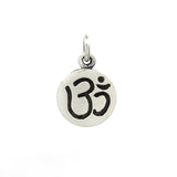 Sterling Silver Om Round Charm | Bellaire Wholesale