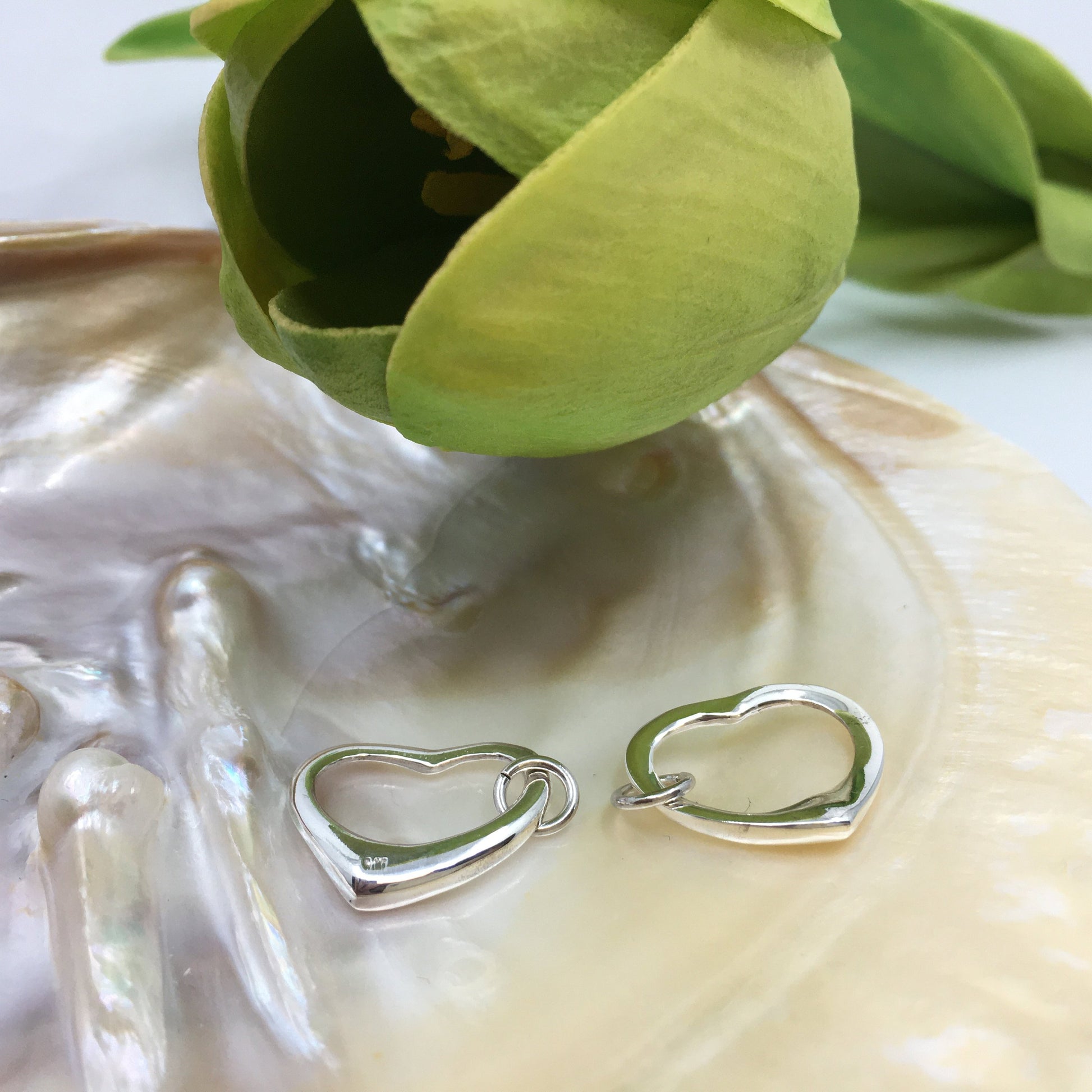 Sterling Silver Sharp Heart Charm | Bellaire Wholesale