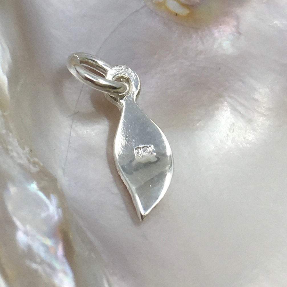 Leaf 3D sterling Silver Charm | Bellaire Wholesale
