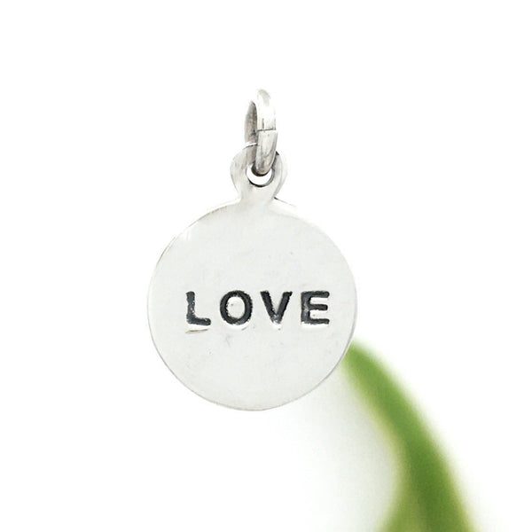 Sterling Silver Love Round Charm | Bellaire Wholesale