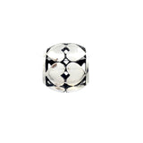 Sterling Silver Heart cut cylindrical bead | Bellaire Wholesale