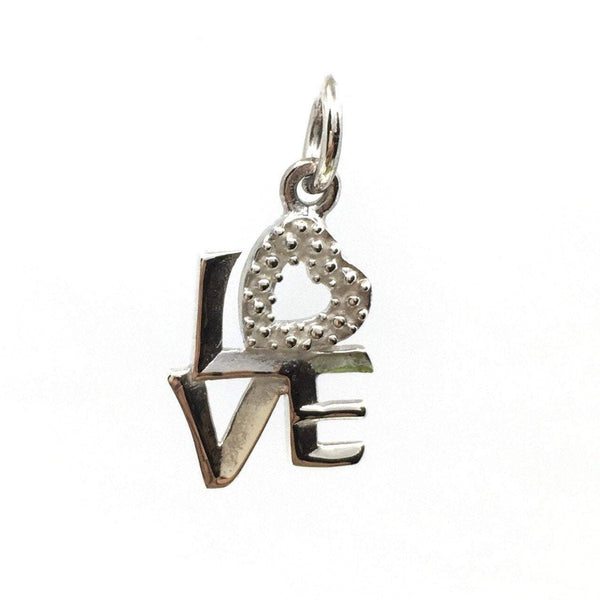 Love Sterling Silver Letter Pendant | Bellaire Wholesale