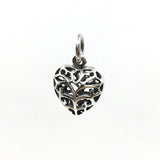 Heart Sterling Silver hollow Cut Charm | Bellaire Wholesale