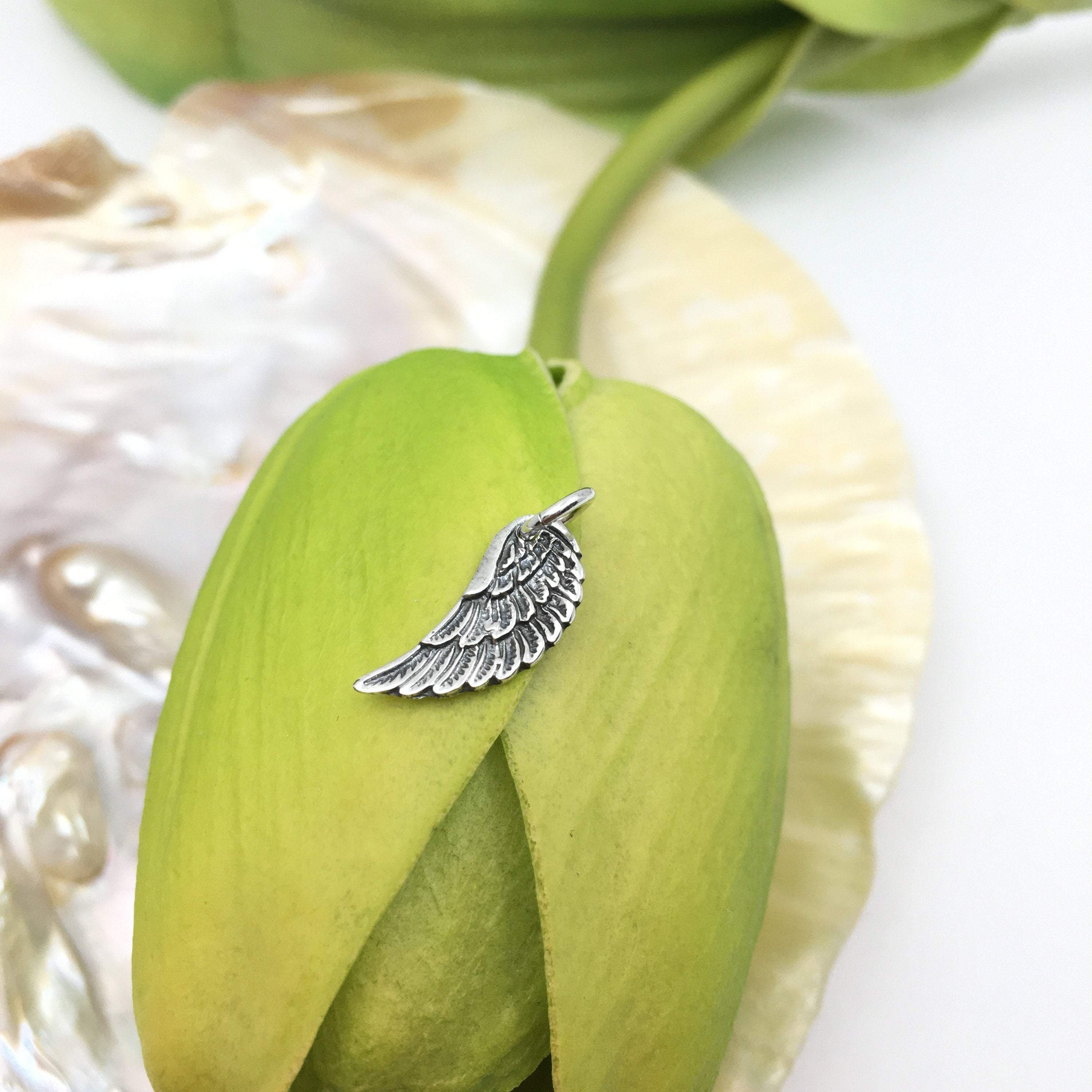 Angel Wings Sterling Silver Flat Charm | Bellaire Wholesale