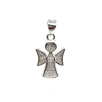 CZ Angel Sterling Silver 3D Charm | Bellaire Wholesale